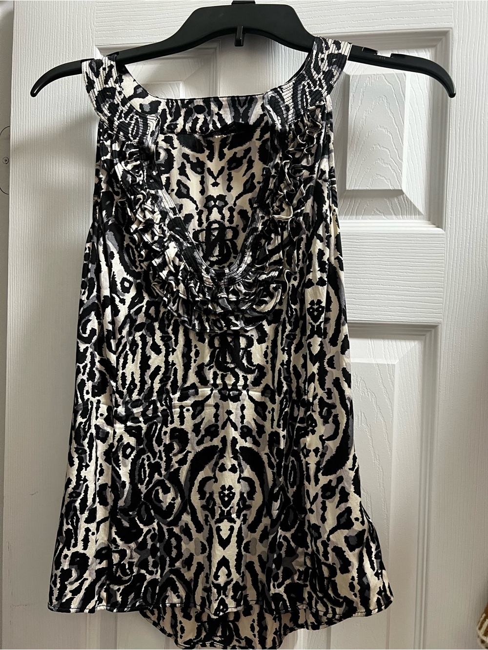 Rock & Republic Black and White Printed Sleeveless Women's Dress